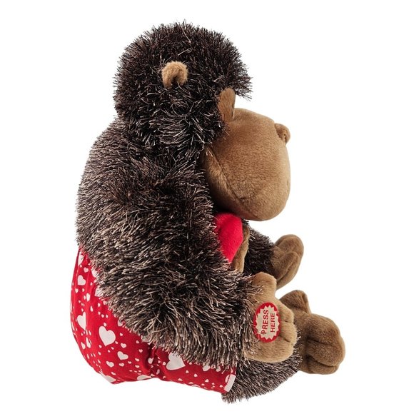 Hallmark Boom Boom Animated Monkey Gorilla Valentines Love Red Heart Shorts - Picture 3 of 8